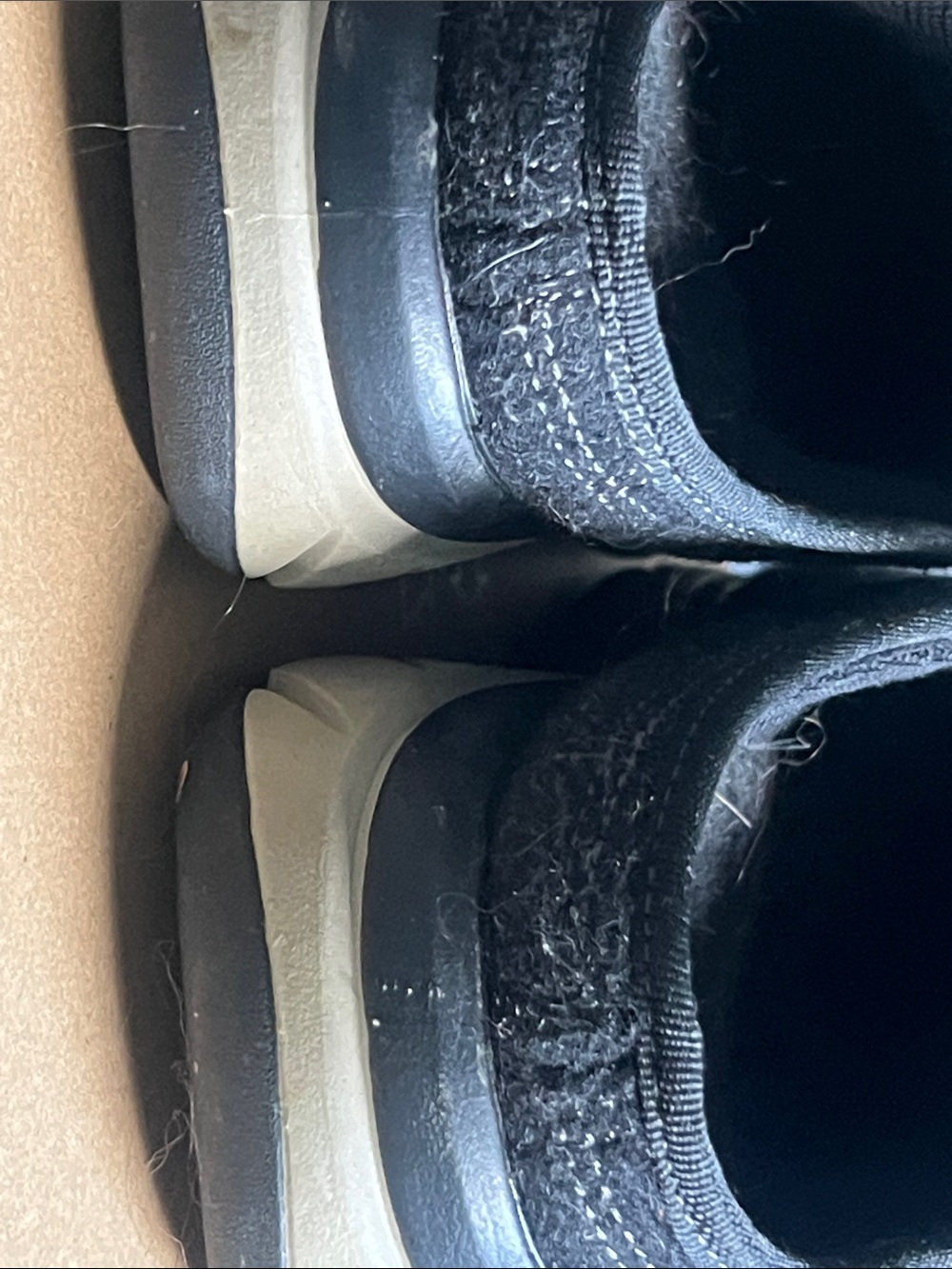 Women's Quilted Black Slip-On Comfort Shoes - Picture 3 of 4